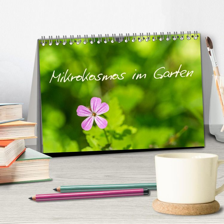 Produktbild: Mikrokosmos im Garten (Tischkalender 2026 DIN A5 quer), CALVENDO Monatskalender