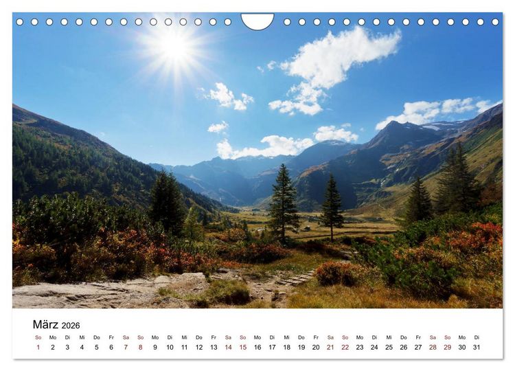 Produktbild: Die Gasteiner Berge Im Sp&auml;tsommer (Wandkalender 2026 DIN A4 quer), CALVENDO Monatskalender