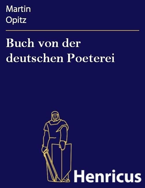 Produktbild: Buch von der deutschen Poeterei