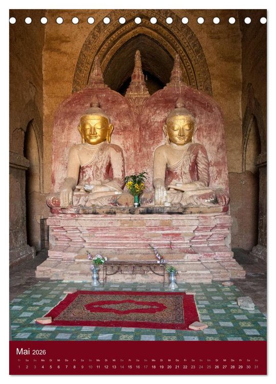Produktbild: MYANMAR SPIRITUELL 2026 (Tischkalender 2026 DIN A5 hoch), CALVENDO Monatskalender