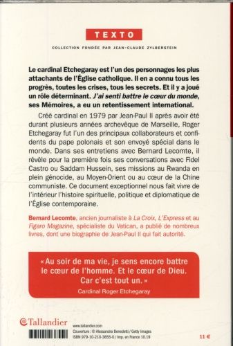Produktbild: J'ai senti battre le coeur du monde
