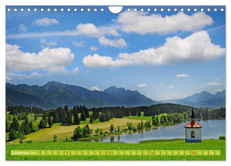 Produktbild: Romantische Kirchen und Kapellen (Wandkalender 2027 DIN A4 quer), CALVENDO Monatskalender