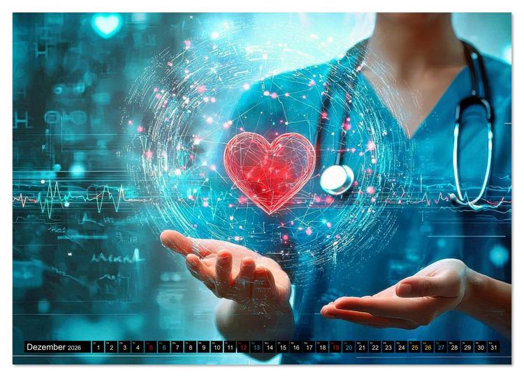 Produktbild: Im Dienst der Gesundheit - Krankenpflege (Wandkalender 2026 DIN A2 quer), CALVENDO Monatskalender