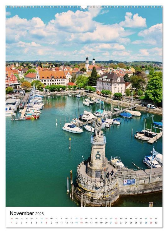 Produktbild: Lindau - Inselstadt am Bodensee (Wandkalender 2026 DIN A2 hoch), CALVENDO Monatskalender