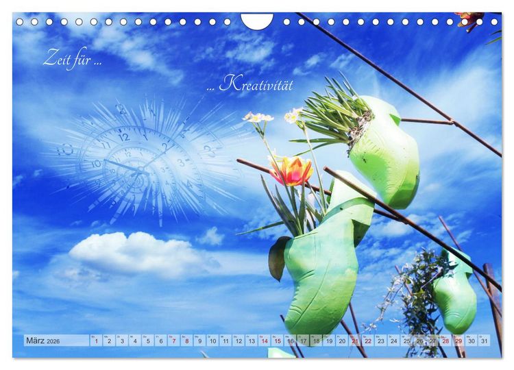 Produktbild: Alles hat seine Zeit - Mach Deine kleine Welt perfekt (Wandkalender 2026 DIN A4 quer), CALVENDO Monatskalender