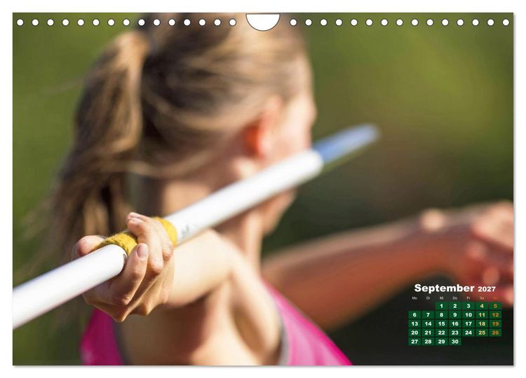 Produktbild: Faszination Leichtathletik: Schneller, h&ouml;her, weiter (Wandkalender 2027 DIN A4 quer), CALVENDO Monatskalender