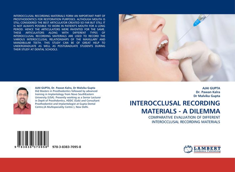 Produktbild: INTEROCCLUSAL RECORDING MATERIALS - A DILEMMA