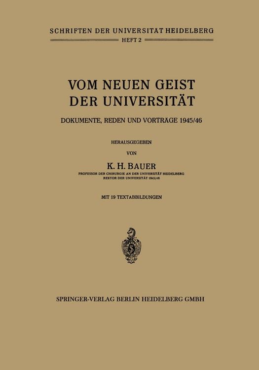 Produktbild: Vom Neuen Geist der Universit&auml;t