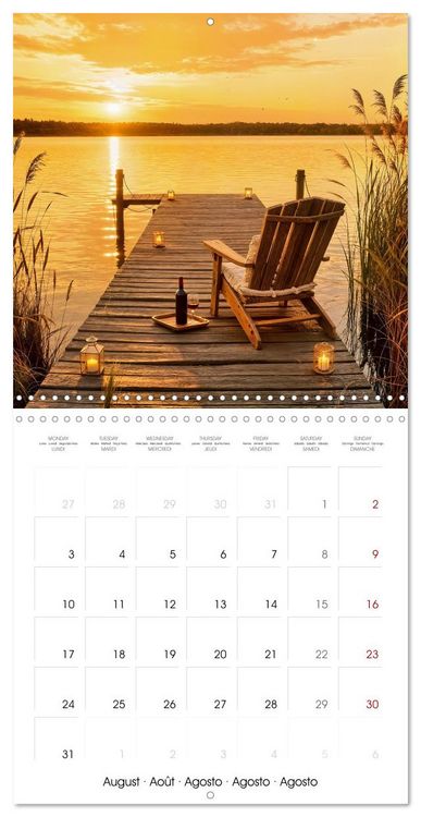 Produktbild: My quiet oasis - Inhale. Arrive. Find peace. (Wall Calendar 2026 12 &times; 12 Inch) CALVENDO 12 Month Wall Calendar