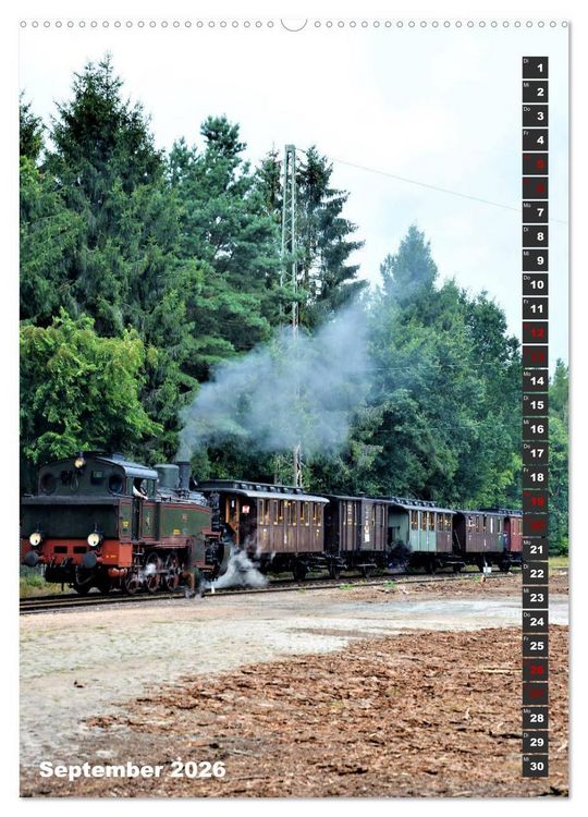 Produktbild: EISENBAHN - NOSTALGIE - 2026 (Wandkalender 2026 DIN A2 hoch), CALVENDO Monatskalender