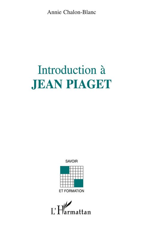 Produktbild: INTRODUCTION A JEAN PIAGET