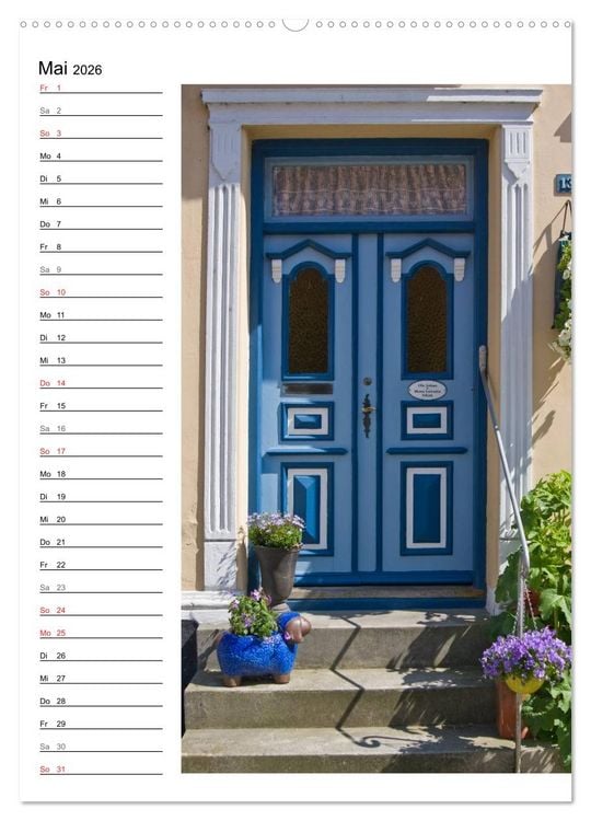 Produktbild: Alte D&auml;nische T&uuml;ren (Wandkalender 2026 DIN A2 hoch), CALVENDO Monatskalender