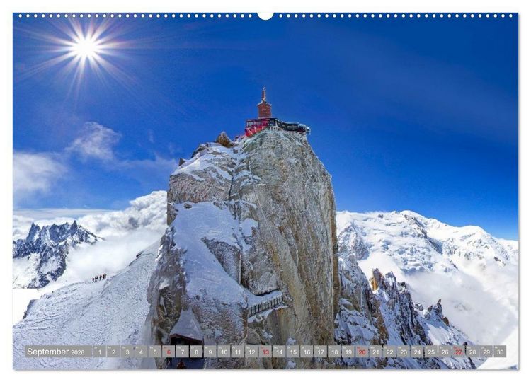 Produktbild: Mont Blanc - Krone der Alpen (Wandkalender 2026 DIN A2 quer), CALVENDO Monatskalender