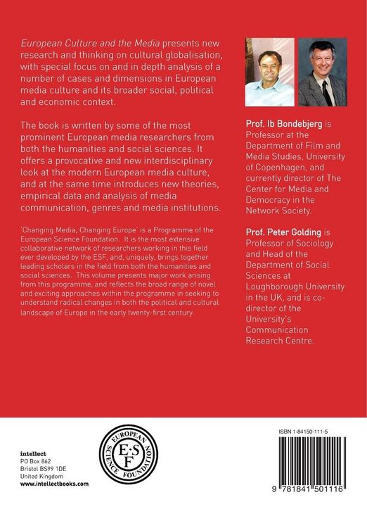 Produktbild: European Culture and the Media