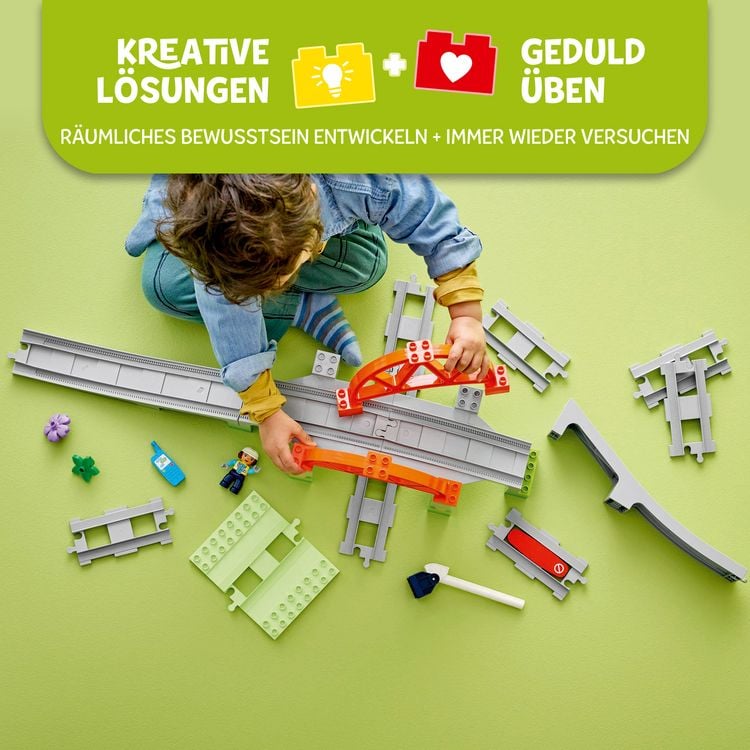 Produktbild: LEGO DUPLO Town 10426 Eisenbahnbr&uuml;cke und Schienen &ndash; Erweiterungsset