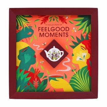 Produktbild: BIO Tee Kollektion "Feelgood Moments", Ayurveda Tee Probierbox & Geschenk zum Wohlf&uuml;hlen, 4 Sorten, 32 Teebeutel