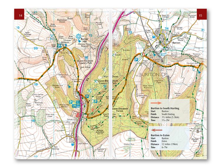 Produktbild: The South Downs Way Map Booklet
