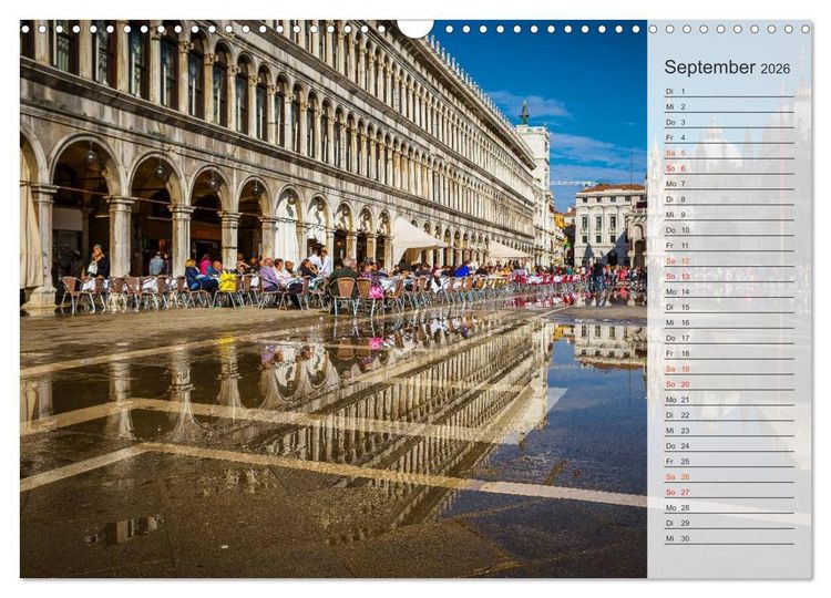 Produktbild: Wundervolles Venedig (Wandkalender 2026 DIN A3 quer), CALVENDO Monatskalender