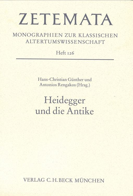 Produktbild: Heidegger und die Antike