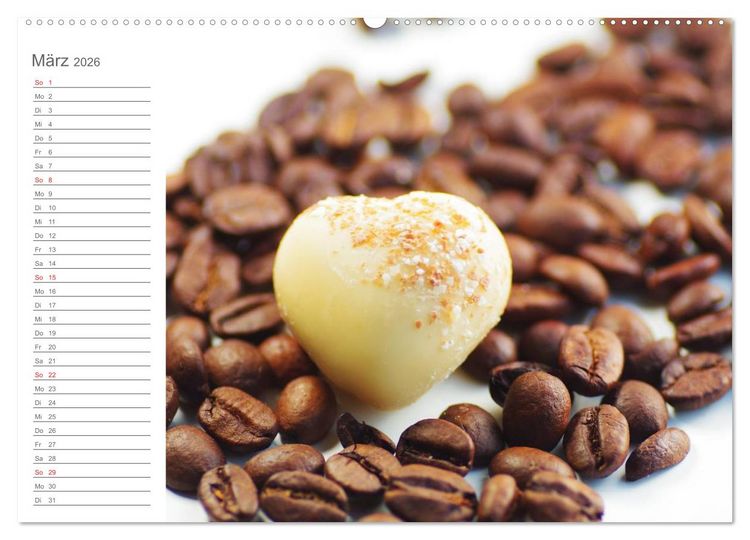 Produktbild: Kaffee-Pause Terminkalender (hochwertiger Premium Wandkalender 2026 DIN A2 quer), Kunstdruck in Hochglanz