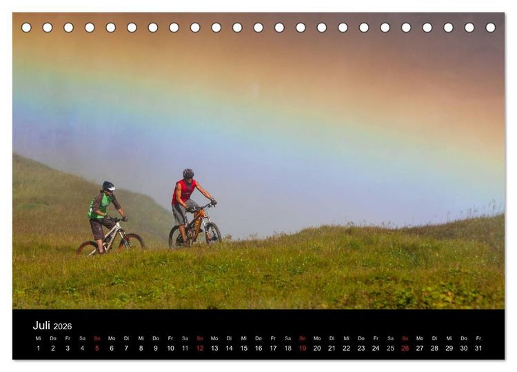 Produktbild: Bike Abenteuer Island (Tischkalender 2026 DIN A5 quer), CALVENDO Monatskalender