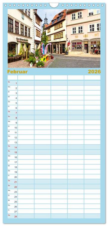 Produktbild: Familienplaner 2026 - Residenzstadt Gotha - Reise durch das sch&ouml;ne Th&uuml;ringen mit 5 Spalten (Wandkalender, 21 x 45 cm) CALVENDO