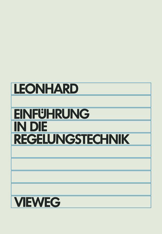 Produktbild: Einf&uuml;hrung in die Regelungstechnik