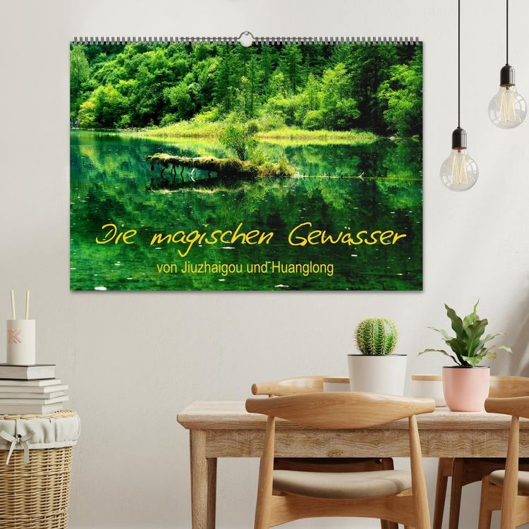 Produktbild: Die magischen Gew&auml;sser von Jiuzhaigou und Huanglong (Wandkalender 2026 DIN A2 quer), CALVENDO Monatskalender