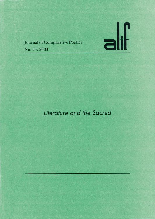 Produktbild: Alif: Journal of Comparative Poetics, No. 23