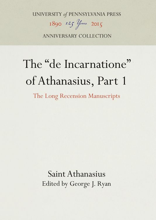 Produktbild: The de Incarnatione of Athanasius, Part 1
