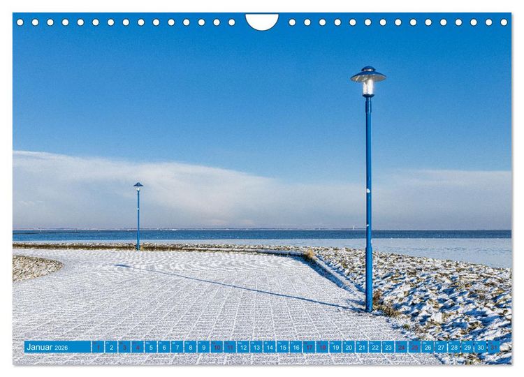 Produktbild: Die Farbe blau - Die Farbe der Weite und des Himmels (Wandkalender 2026 DIN A4 quer), CALVENDO Monatskalender