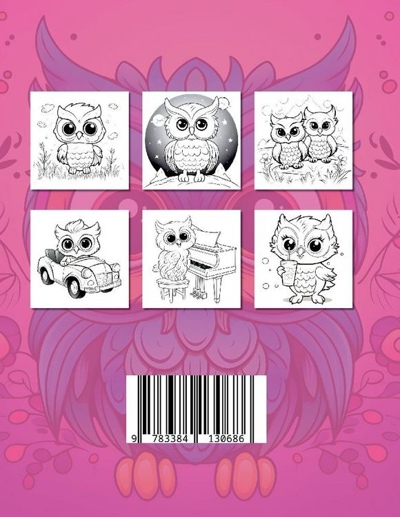 Produktbild: Eulen Malbuch