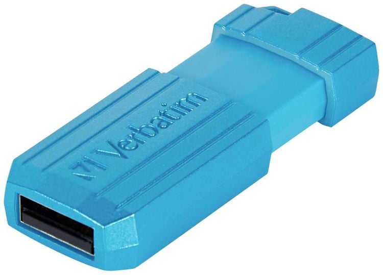 Produktbild: Verbatim USB DRIVE 2.0 PINSTRIPE USB-Stick 64GB Blau 49961 USB-A (USB 2.0)
