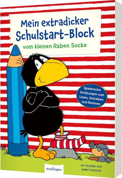 Produktbild: Der kleine Rabe Socke: Mein extradicker Schulstart-Block