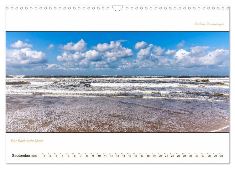 Produktbild: NORDERNEY PANORAMA (Wandkalender 2026 DIN A3 quer), CALVENDO Monatskalender