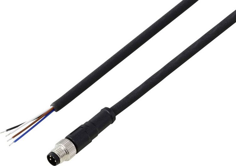 Produktbild: TRU COMPONENTS TC-13752036 Anschlussleitung M8 x 1 Stecker, gerade 10 m Polzahl Sensoren: 4 1 St.
