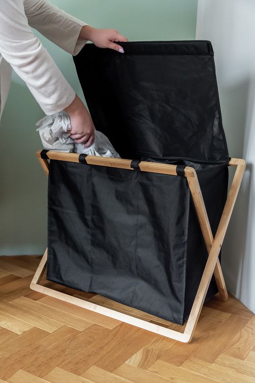 Produktbild: W&auml;schesammler Trio Mod. Ecori, Bambus, recyceltes Polyester