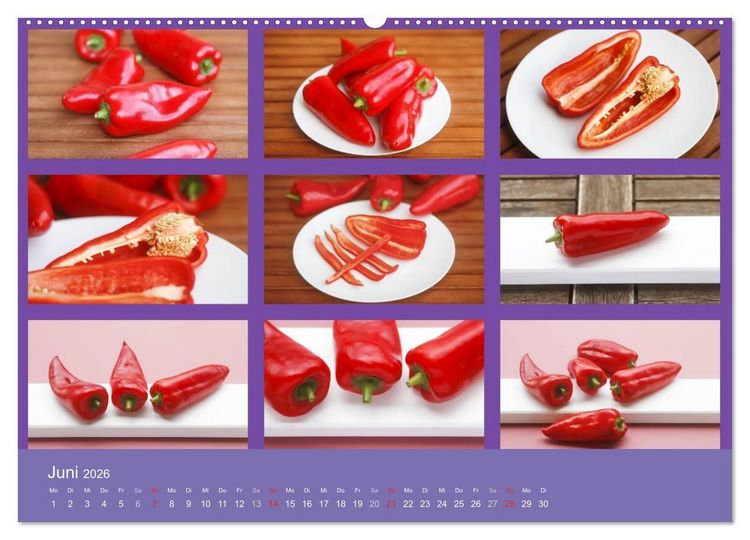 Produktbild: Food (hochwertiger Premium Wandkalender 2026 DIN A2 quer), Kunstdruck in Hochglanz