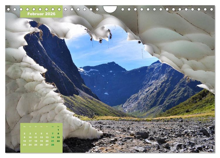 Produktbild: Erlebe mit mir die H&ouml;hepunkte von Neuseeland (Wandkalender 2026 DIN A4 quer), CALVENDO Monatskalender