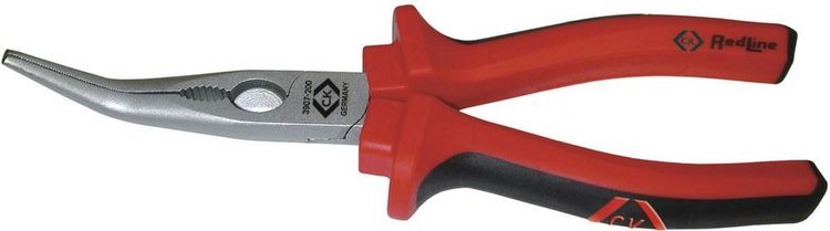 Produktbild: C.K T3907 8 Werkstatt Spitzzange 45&deg; gebogen 200mm