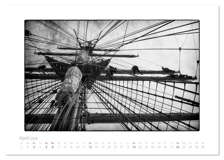 Produktbild: Gorch Fock - zeitlose Eindr&uuml;cke (Tischkalender 2026 DIN A5 quer), CALVENDO Monatskalender