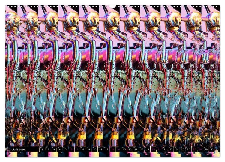 Produktbild: Magische Bilder - 3D Stereogramme (Wandkalender 2026 DIN A2 quer), CALVENDO Monatskalender