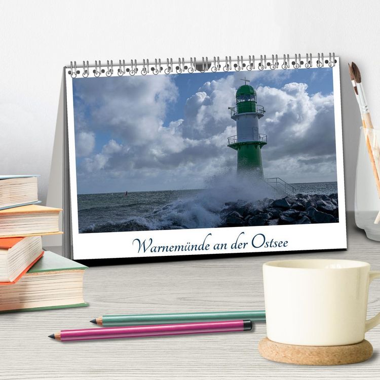 Produktbild: Warnem&uuml;nde an der Ostsee (Tischkalender 2026 DIN A5 quer), CALVENDO Monatskalender