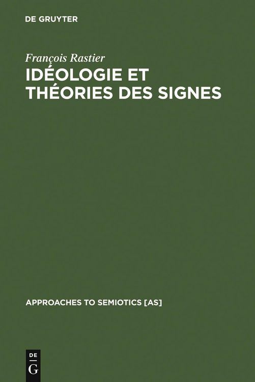 Produktbild: Id&eacute;ologie et th&eacute;orie des signes
