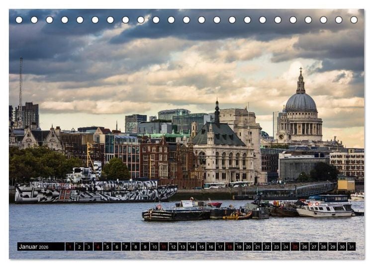 Produktbild: Wundervolles London (Tischkalender 2026 DIN A5 quer), CALVENDO Monatskalender