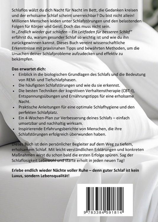 Produktbild: Endlich wieder gut schlafen! Ein Leitfaden f&uuml;r besseren Schlaf.