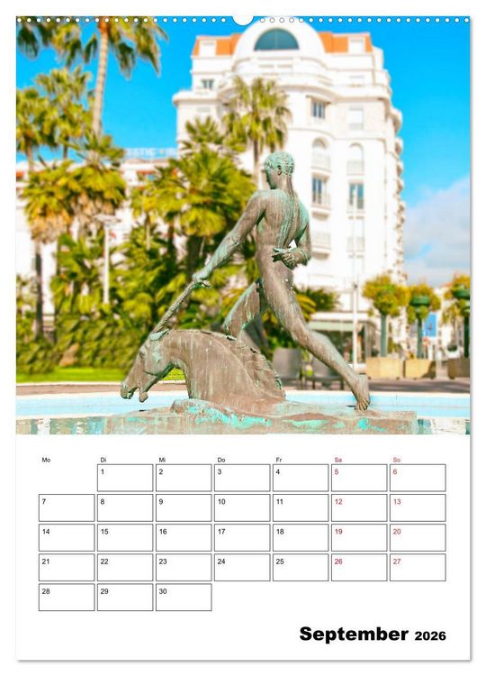 Produktbild: C&ocirc;te d&rsquo;Azur - Reiseziel am Mittelmeer (hochwertiger Premium Wandkalender 2026 DIN A2 hoch), Kunstdruck in Hochglanz