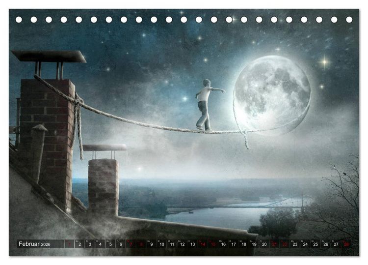 Produktbild: Willkommen im Reich der Fantasie (Tischkalender 2026 DIN A5 quer), CALVENDO Monatskalender
