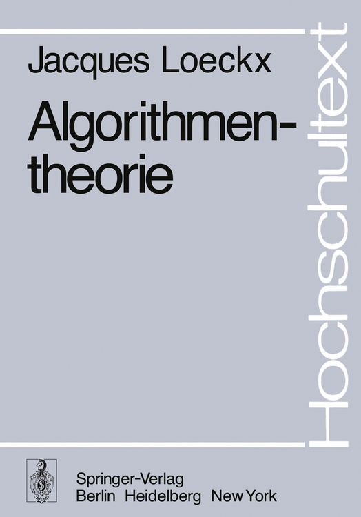 Produktbild: Algorithmentheorie