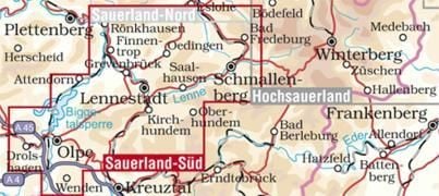 Produktbild: Bike Arena Sauerland S&uuml;d Mountainbikekarte